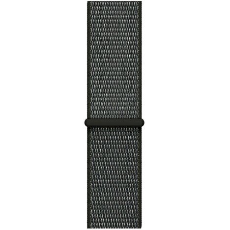 Curea iUni compatibila cu Apple Watch 1/2/3/4/5/6/7, 44mm, Nylon Sport, Woven Strap, Midnight Gray